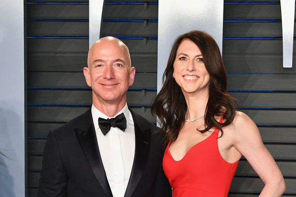 Jeff and MacKenzie Bezos